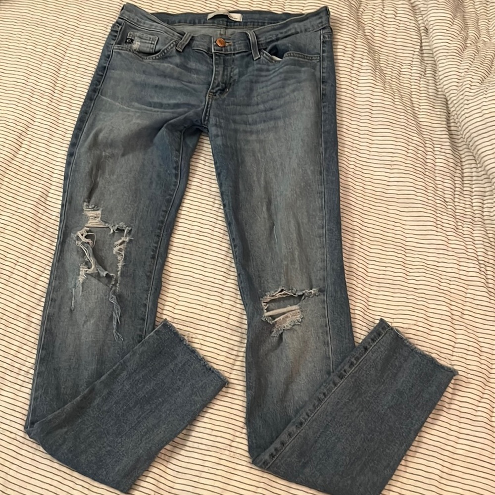 KanCan Brand Ripped Knee blue Skinny Jeans